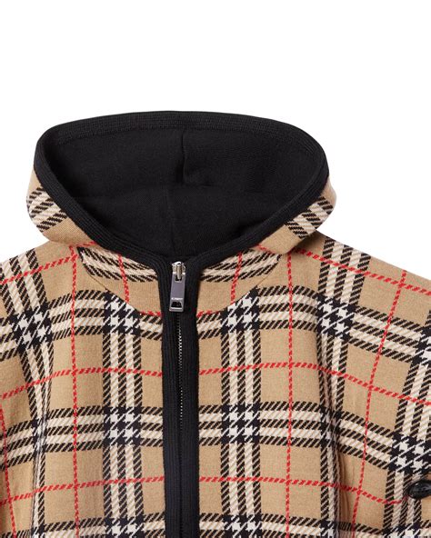 burberry childrens hooded cape|Burberry Kid's Hooded Check Cape .